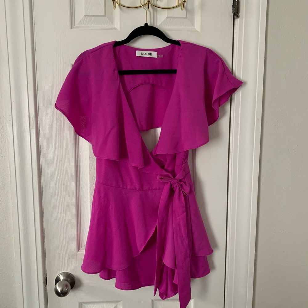 DO+BE Purple Romper Size M